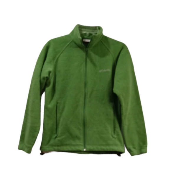 Columbia Green Kid Core Fleece Jacket Size S - Picture 1 of 6